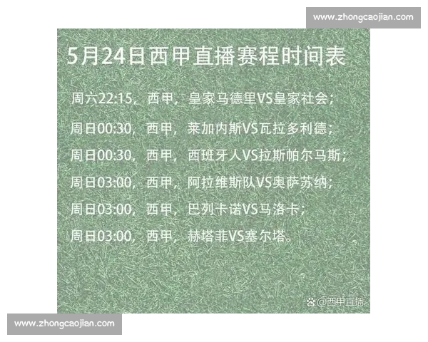 西甲直播官网入口最新赛程高清在线观看指南全解析 西甲直播官网入口最新赛程高清在线观看指南全解析